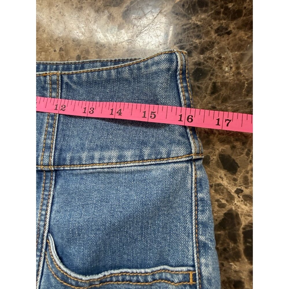 Kate Spade Hight waist Cropped Flare Denim Women’s Blue Pant Cotton Size 30 - Picture 6 of 11